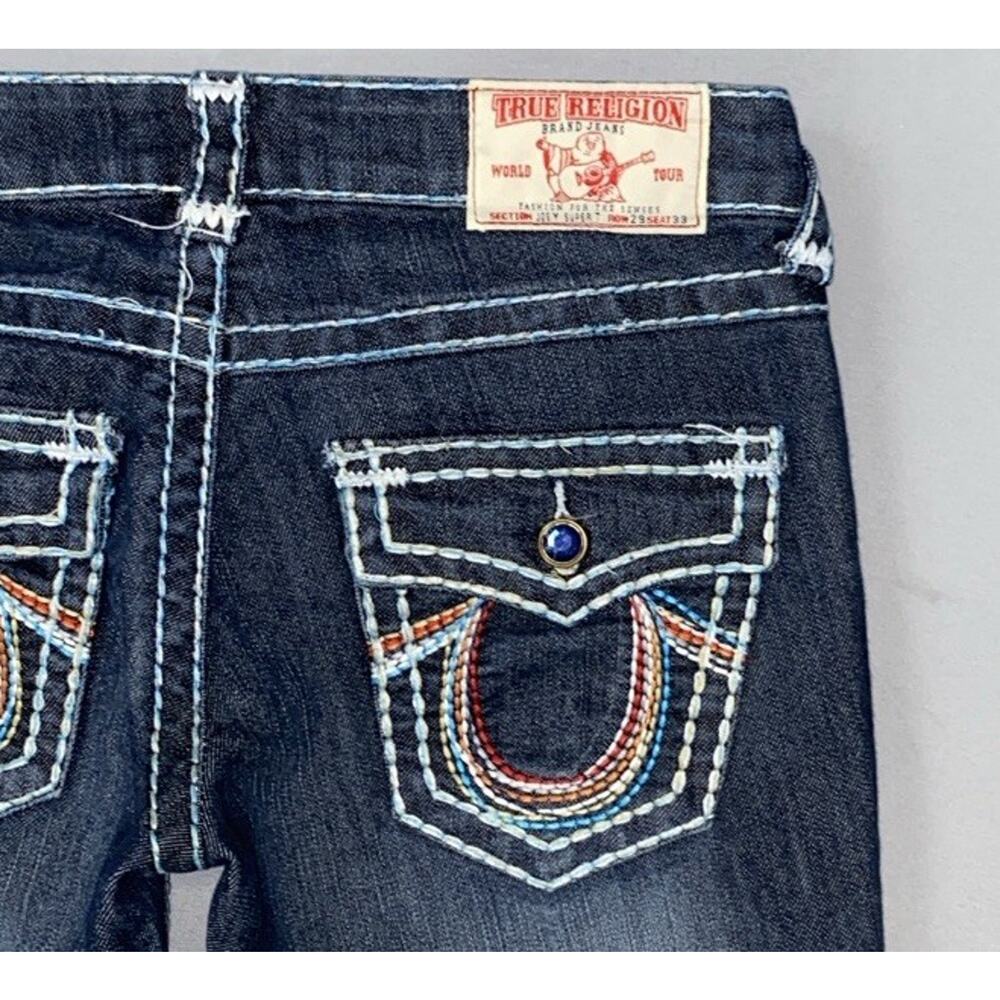 True Religion Joey Super T Vintage USA Made Jeans. Rainbow Stitched, Women's 29 - Picture 13 of 13